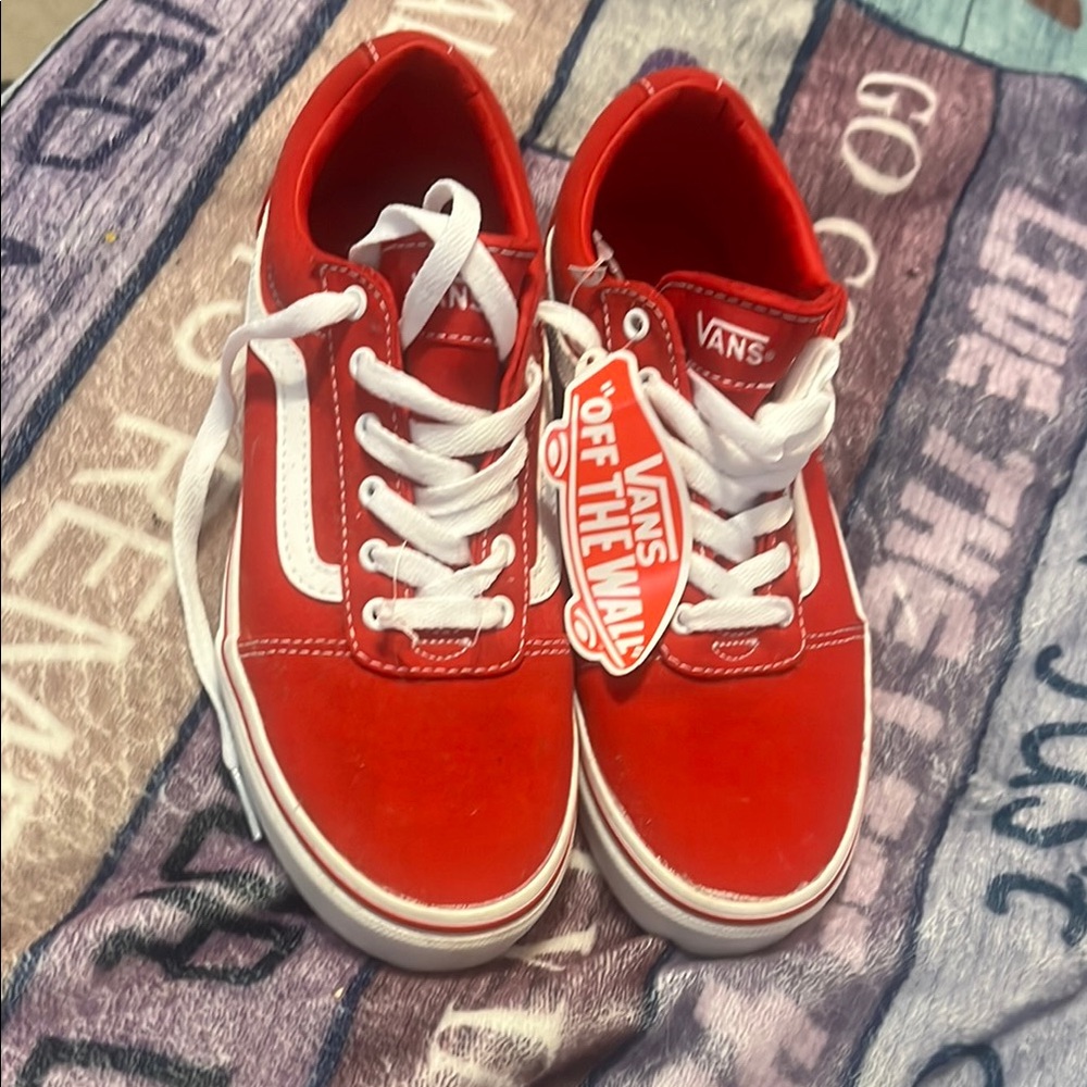 Vans Kids Red Sneakers